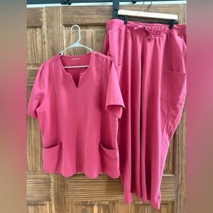 Pink Women's Scrub Set